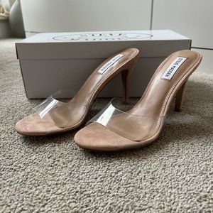 Steve Madden Erin Clear nude heel - BRAND NEW